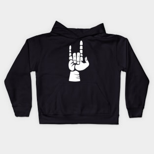 Rock And Roll Hand Sign Kids Hoodie